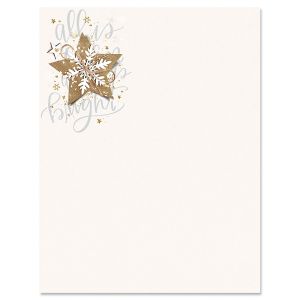 Christmas Star Letter Papers