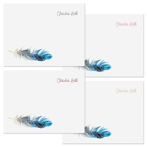 Boho Feather Note Cards