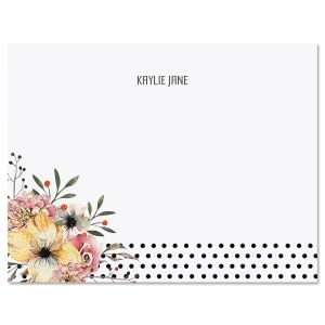 Floral Dots Note Cards