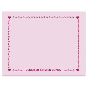 Heart Border Note Cards