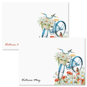 Floral Bike Note Cards