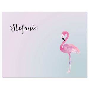 Single Flamingo Note Cards