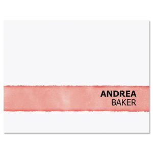 Watercolor Wash Pink Note Cards