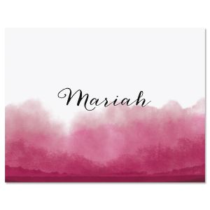 Dipped Watercolor Pink Note Cards