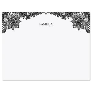 Amelia Lace Black Note Cards