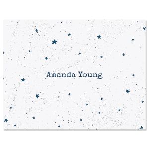 Blue Galaxy Note Cards