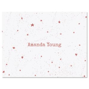 Pink Galaxy Note Cards