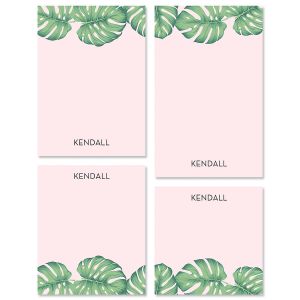 Pink Palms Note Pad Sets