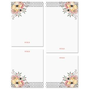 Floral Dots Note Pad Sets