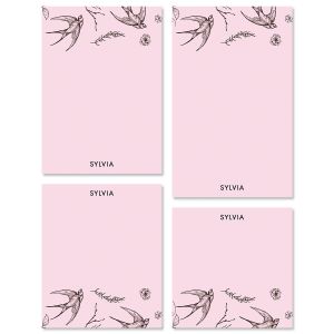 Swallow Pattern Note Pad Sets