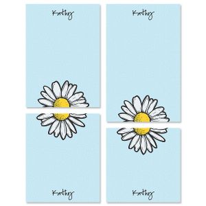 Textile Daisy Note Pad Sets