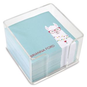Simple Llama Note Sheets in a Cube