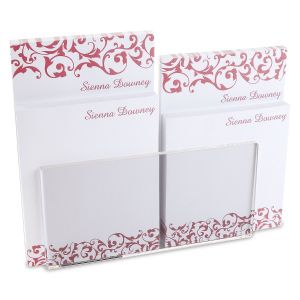 Twist Note Pad Set & Acrylic Holder 