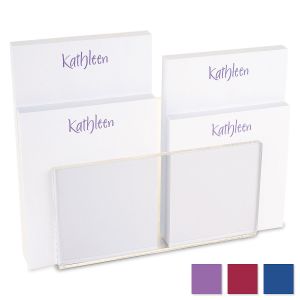 Elegant Note Pad Set & Acrylic Holder 