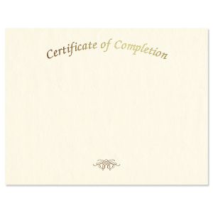 Certificate of Completion Foil Letter Paper