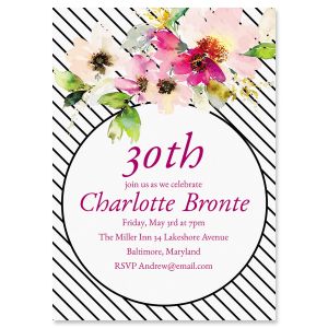 Charmed Milestone Invitation - Light Weight Stock