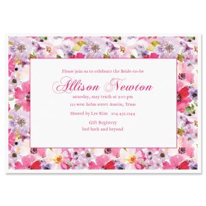 Bountiful Floral Invitation - Heavy Weight Stock