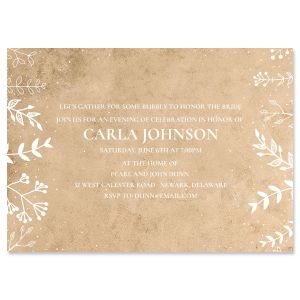 Natural Joy Invitation - Light Weight Stock