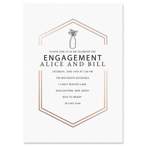 Bliss Engagement Invitation - Heavy Weight Stock