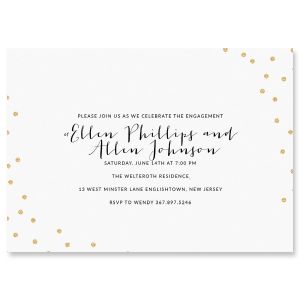 Glitter Confetti Invitation - Light Weight Stock