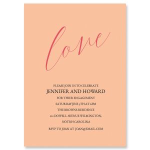 Love Engagement Invitation - Light Stock