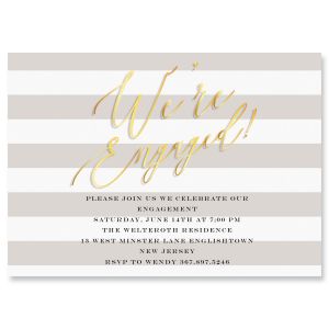 We're Engaged Invitations 