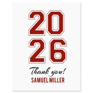 Collegiate Thank You Cards - Light Stock