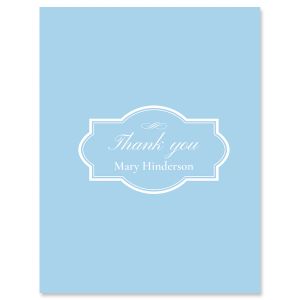 Light Blue Thank You Cards - Light Stock