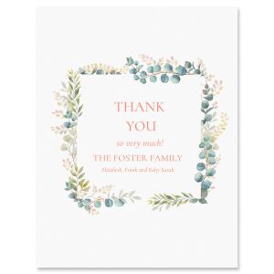 Floral Frame Thank You Cards 