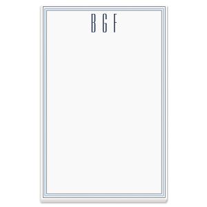 Stripes Personalized Notepads - Blue