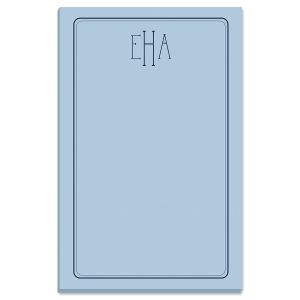 Solid Personalized Notepads - Blue
