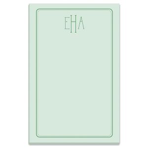 Solid Personalized Notepads - Green