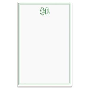 Stripes Personalized Notepads - Green