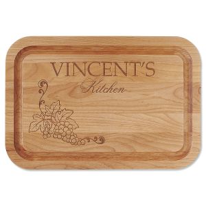 Vineyard Alder Engraved Wood Cutting Board