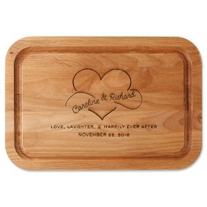 Happily Ever After Engraved Alder Wood Cutting Board