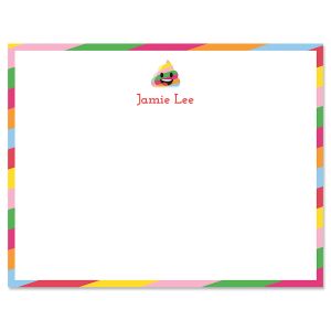 Rainbow Poop Emoji Correspondence Cards