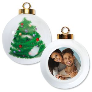 Full Custom Photo Round Tree Ornament