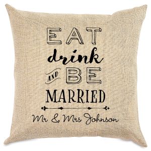 Be Married Customized Natural Pillow