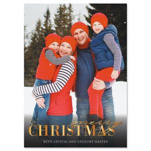 Gold Merry Christmas Cards - 20