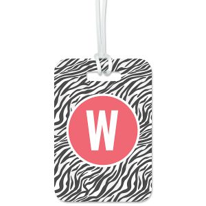 Custom Zebra Print Luggage Tag