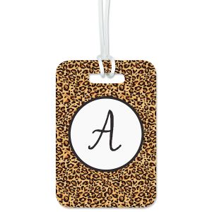 Custom Cheetah Print Luggage Tag