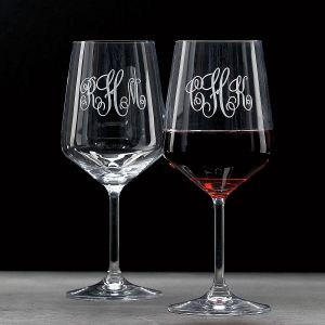 Stemmed Personalized Red Wine Glass