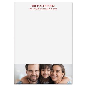 Photo Bottom Family Name Notepad