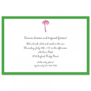 Palm Tree Invitation