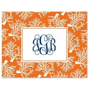Orange Coral Note Card