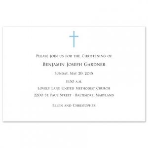 Blue Cross Invitation