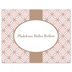 Quilted Pink Note Card