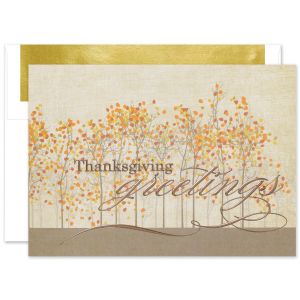 Greetings of Thanksgiving Greeting Card