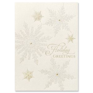 Snowflake Neutrals Greeting Card