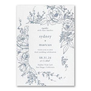 Decorative Floral Frame Invitation